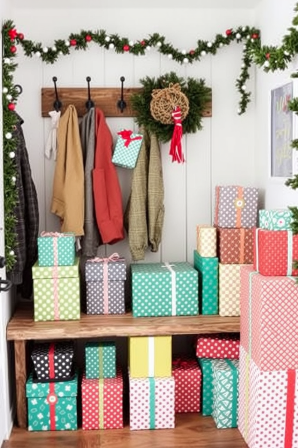 Mudroom Christmas Decorating Ideas 20