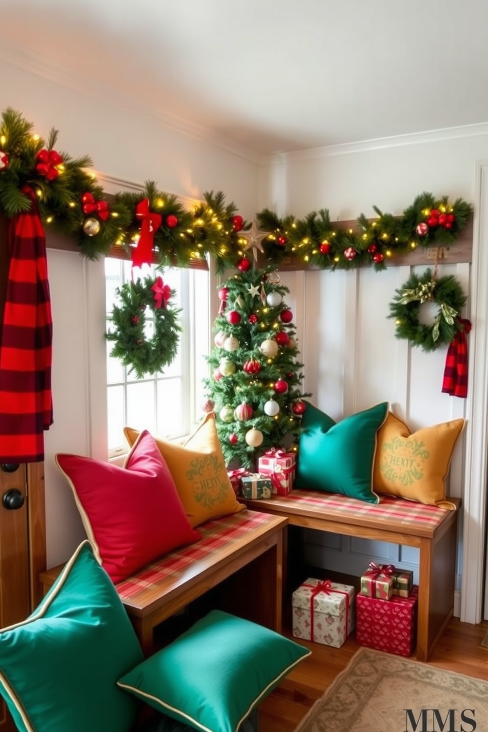 Mudroom Christmas Decorating Ideas 24