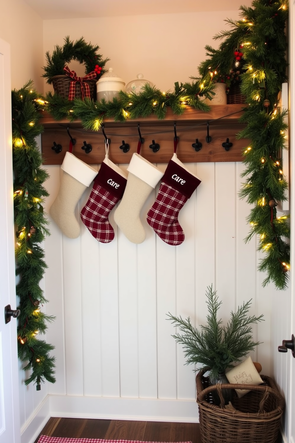 Mudroom Christmas Decorating Ideas 3