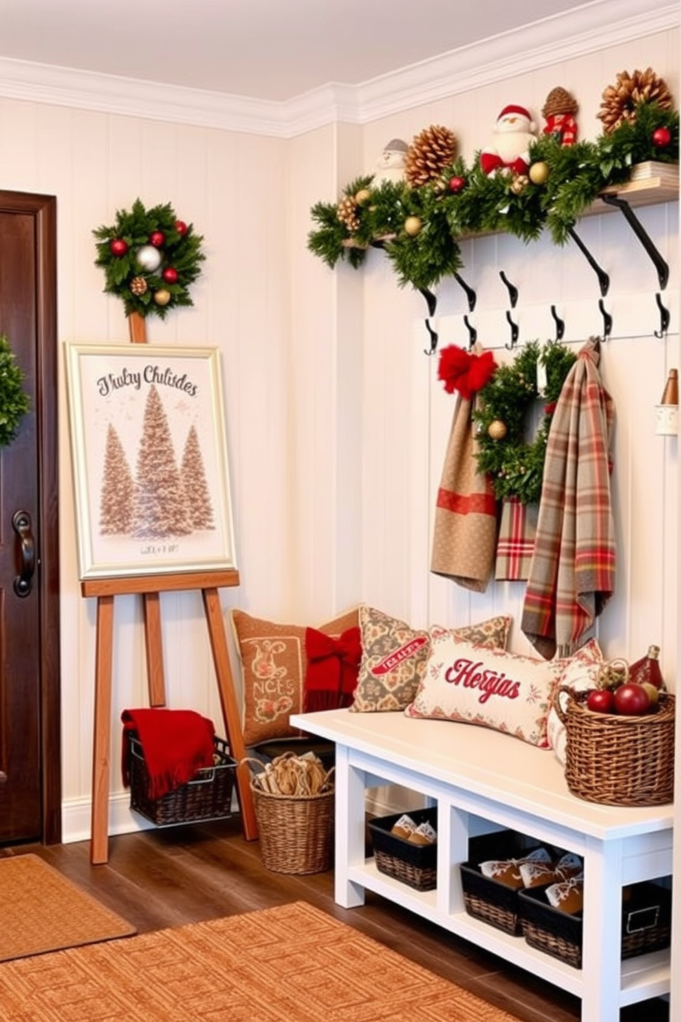 Mudroom Christmas Decorating Ideas 30