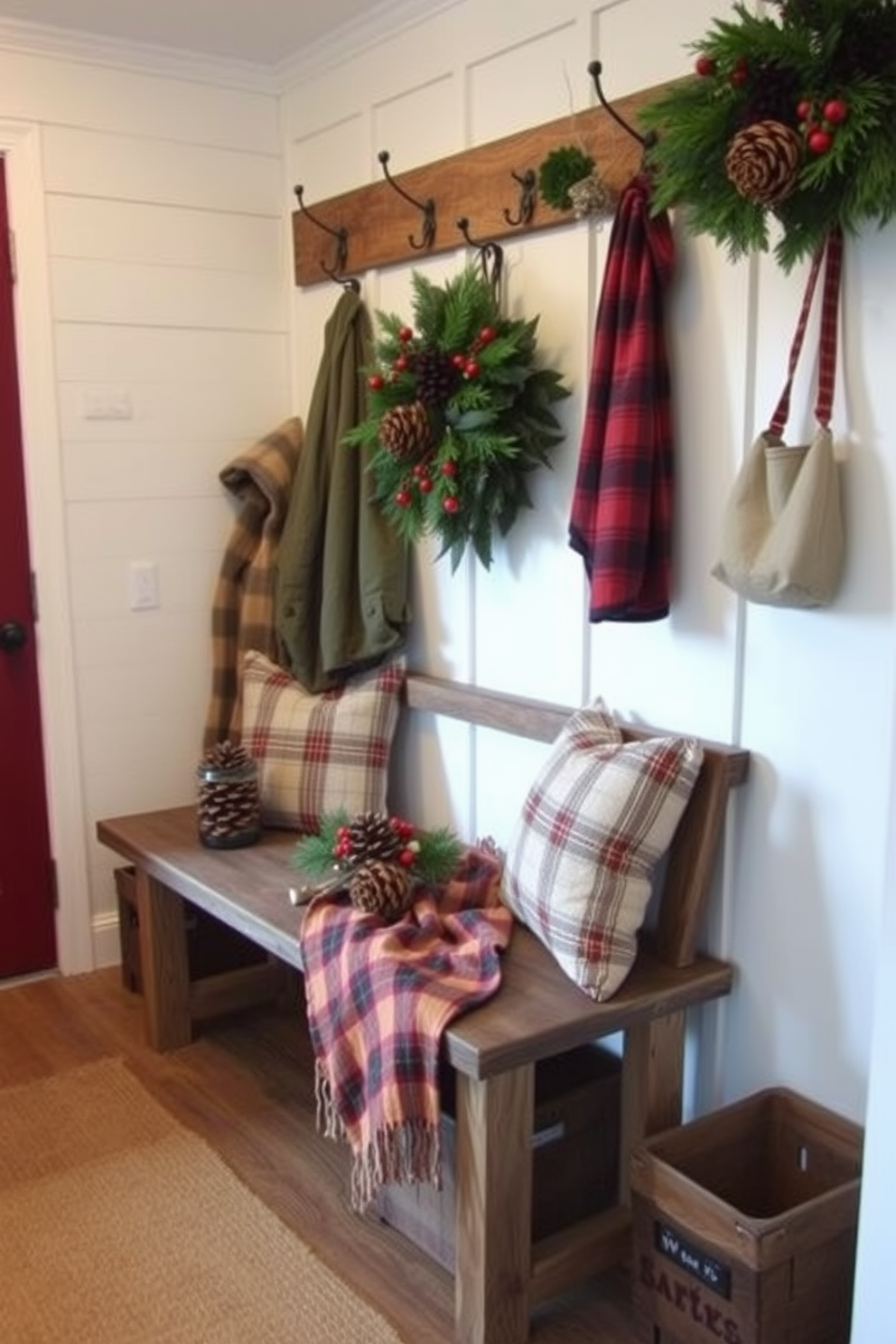 Mudroom Christmas Decorating Ideas 4