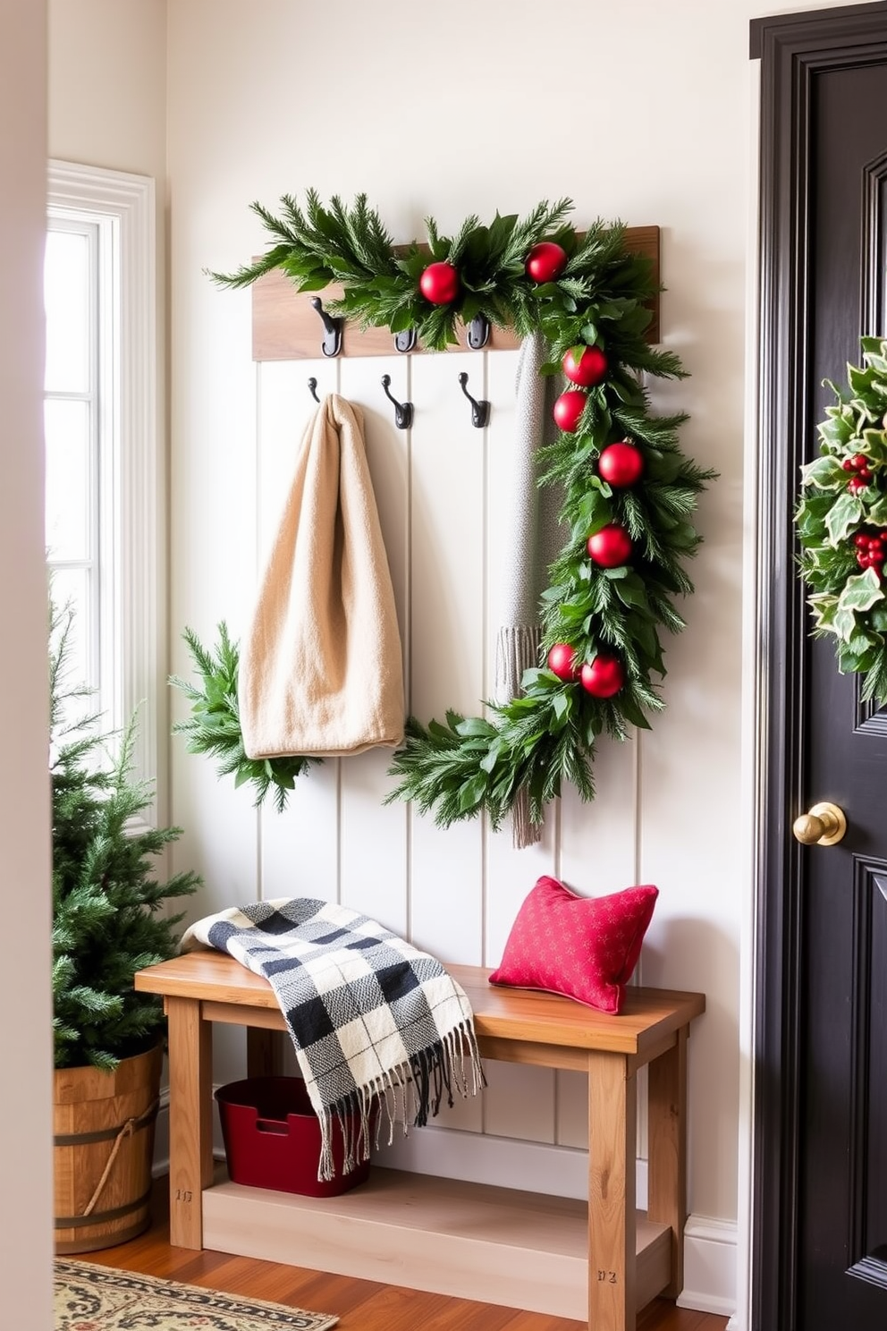 Mudroom Christmas Decorating Ideas 5