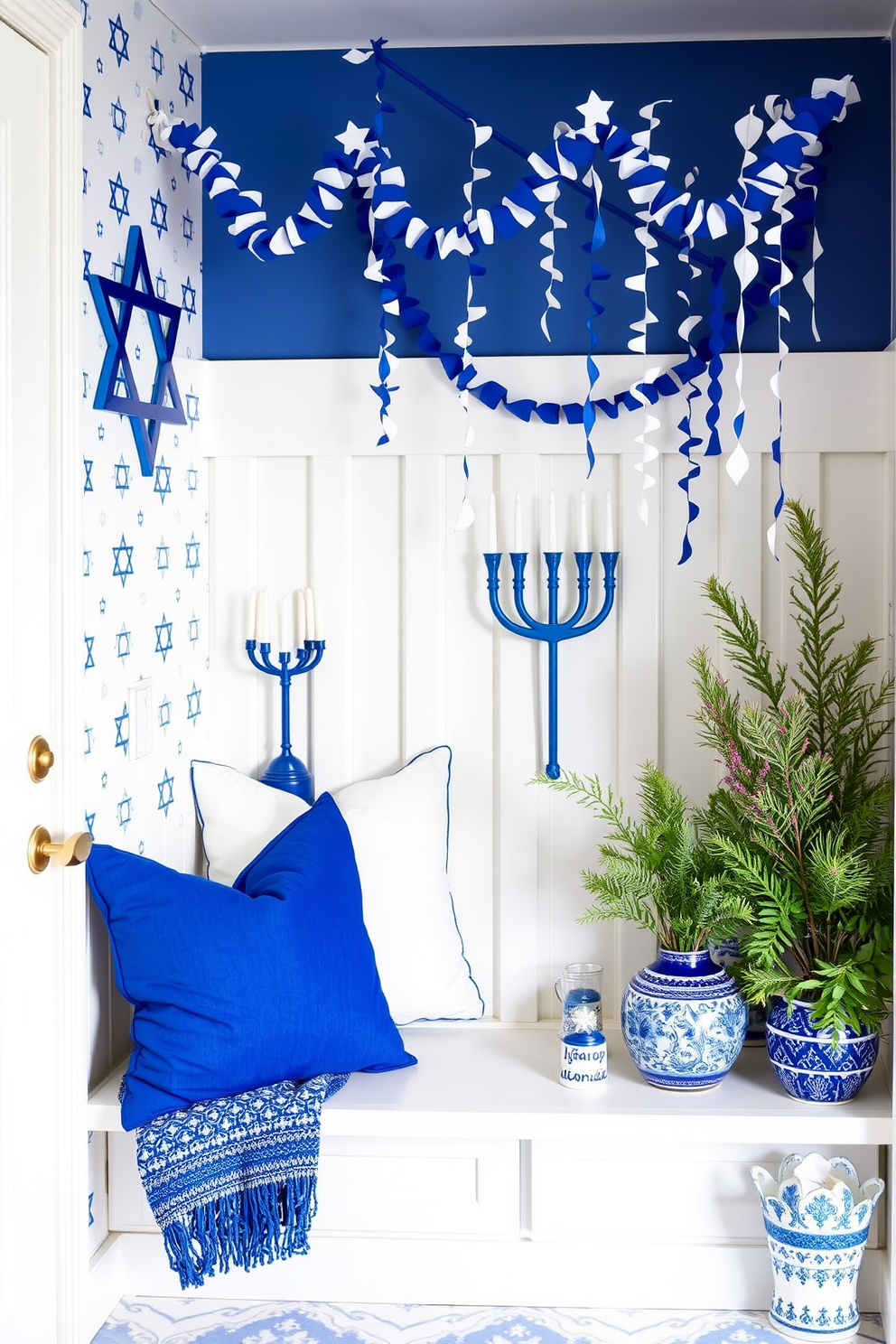 Mudroom Hanukkah Decorating Ideas 1