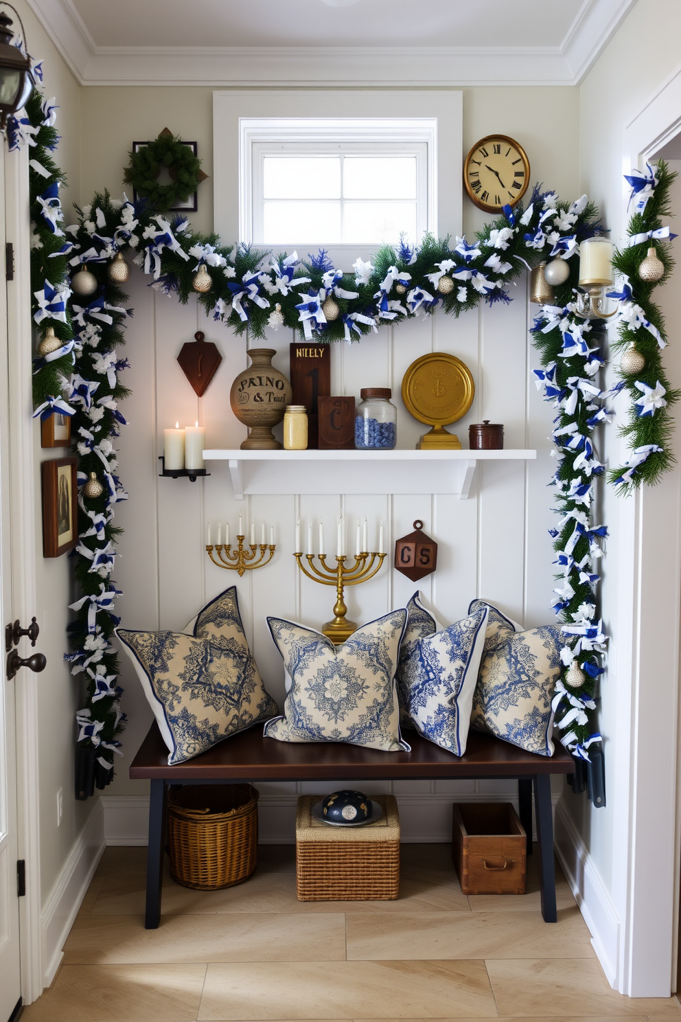 Mudroom Hanukkah Decorating Ideas 19