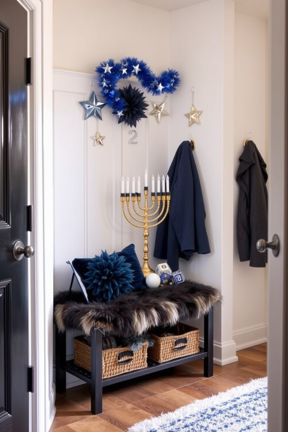 Mudroom Hanukkah Decorating Ideas 20