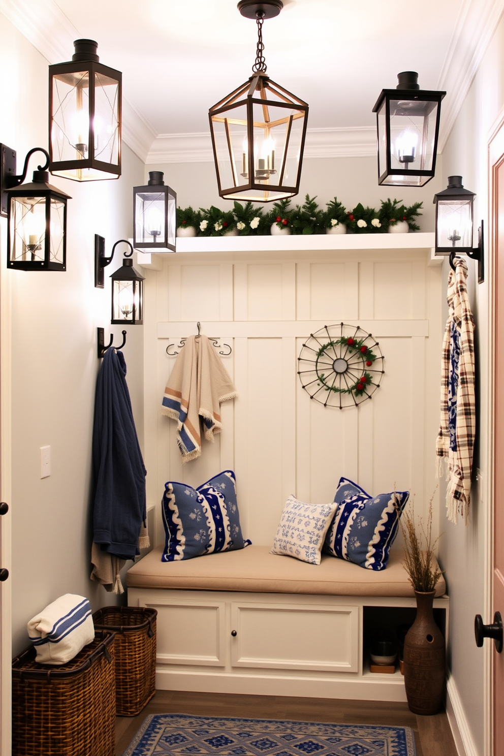 Mudroom Hanukkah Decorating Ideas 21