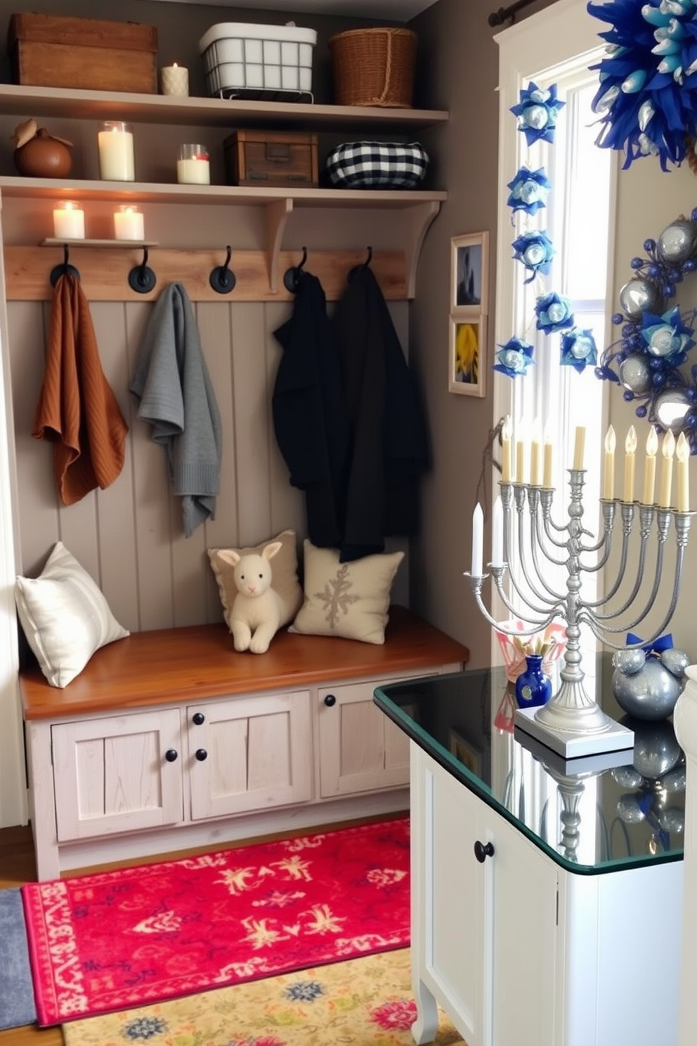 Mudroom Hanukkah Decorating Ideas 22