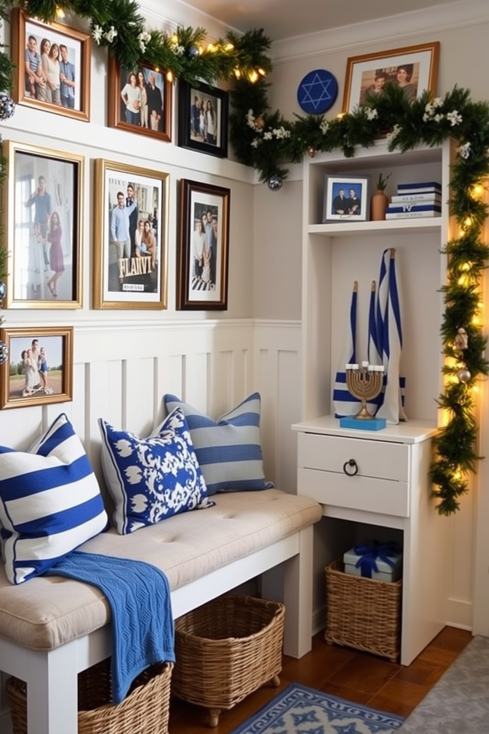 Mudroom Hanukkah Decorating Ideas 25