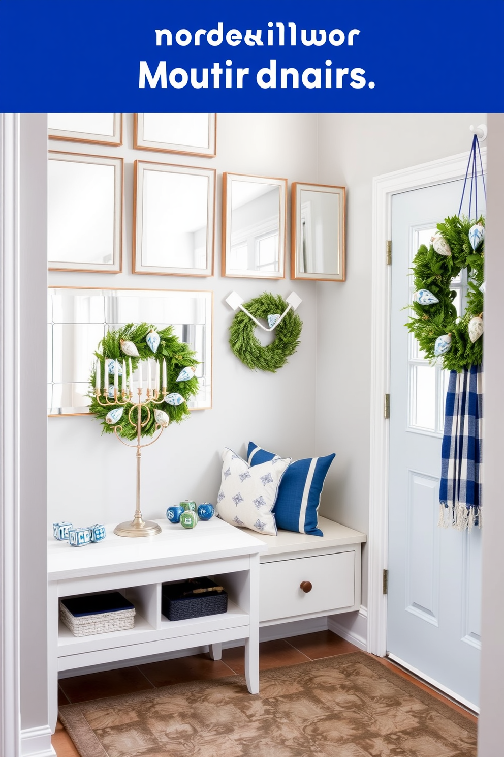 Mudroom Hanukkah Decorating Ideas 27