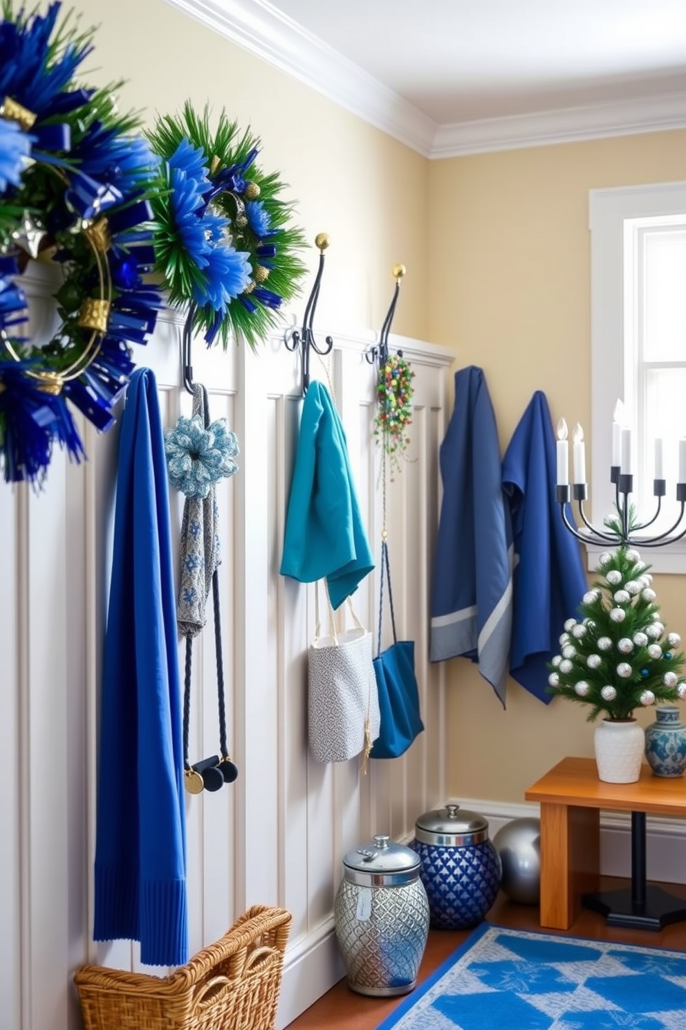 Mudroom Hanukkah Decorating Ideas 28