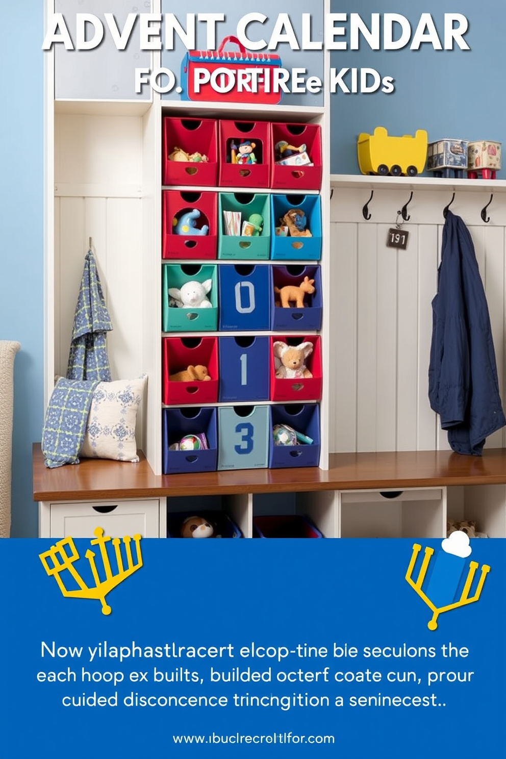 Mudroom Hanukkah Decorating Ideas 30