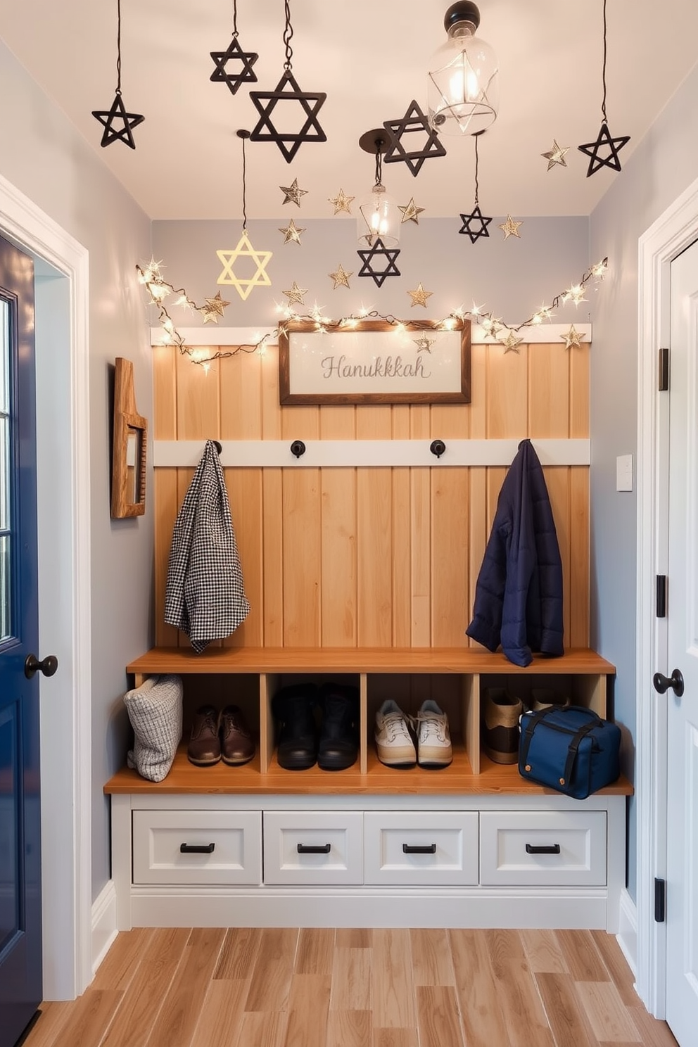 Mudroom Hanukkah Decorating Ideas 5