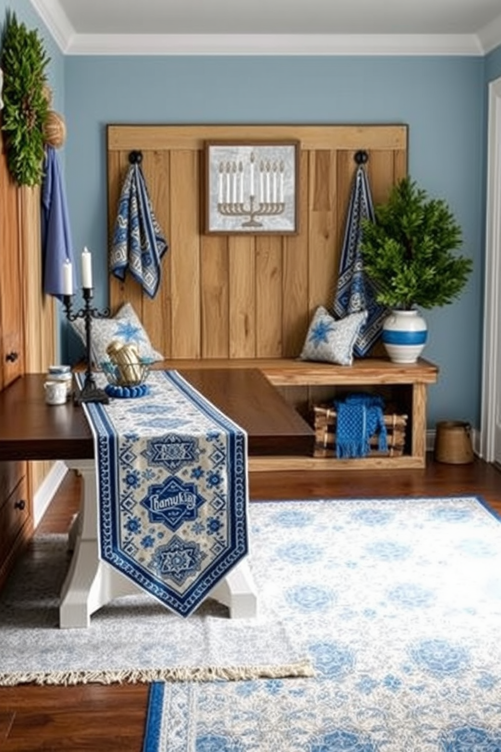 Mudroom Hanukkah Decorating Ideas 6