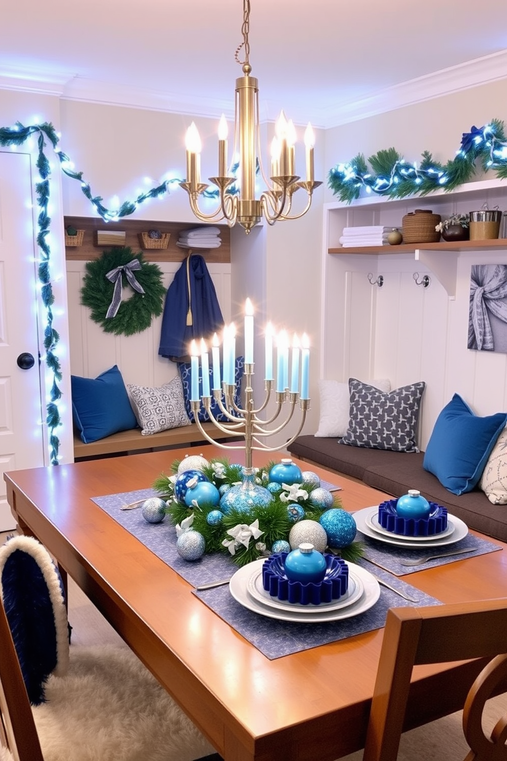 Mudroom Hanukkah Decorating Ideas 8