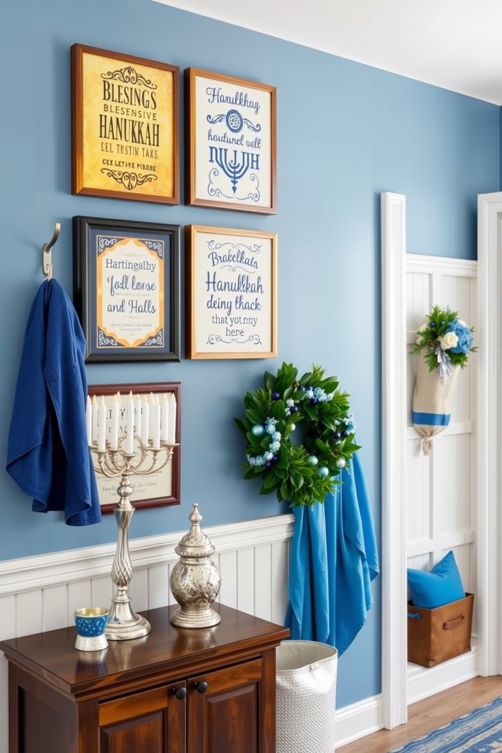 Mudroom Hanukkah Decorating Ideas 9