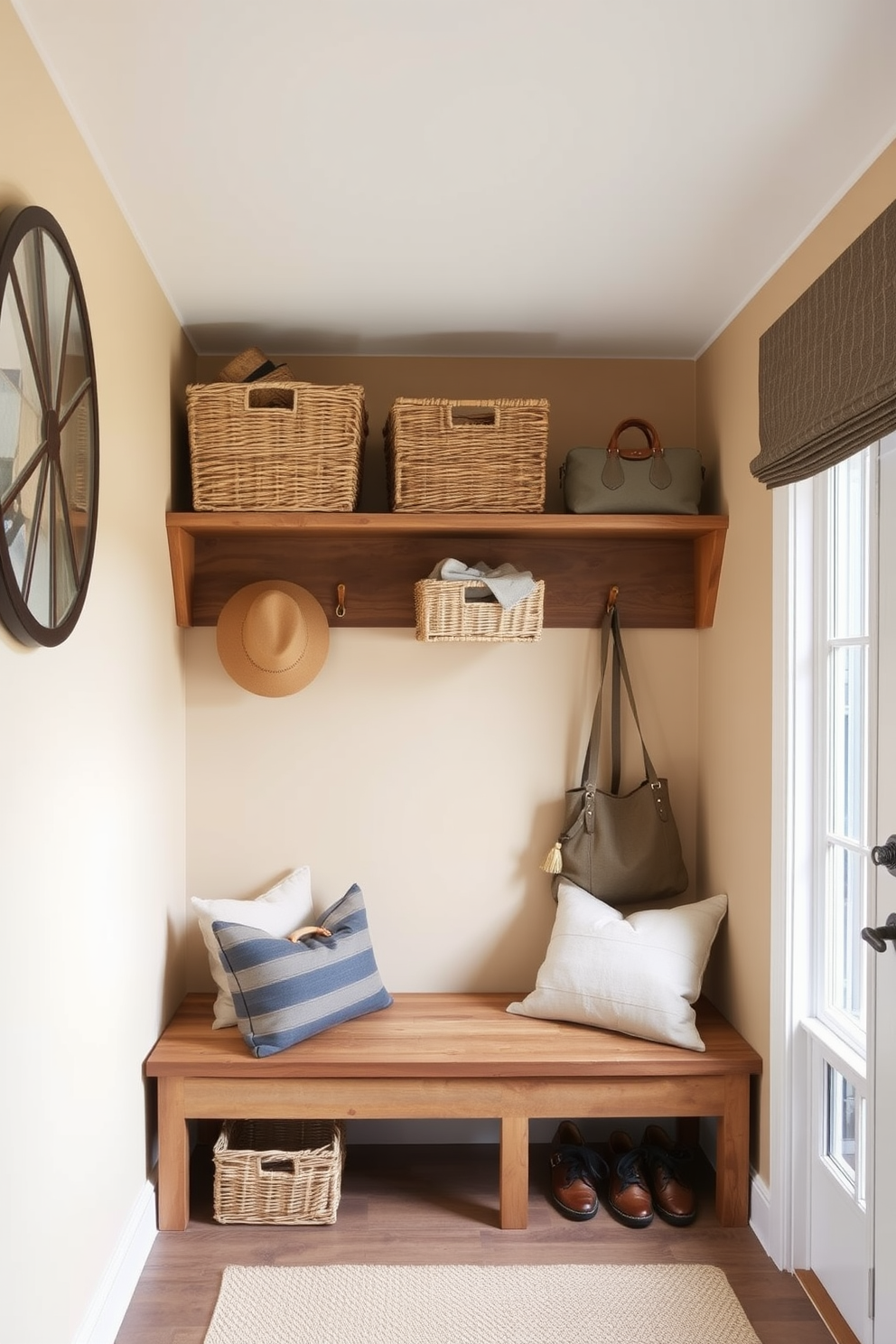 Mudroom Near Dining Room Design Ideas 11