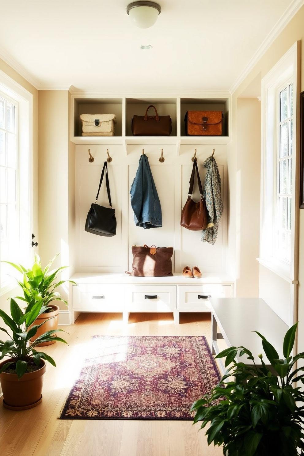 Mudroom Near Garage Design Ideas 10