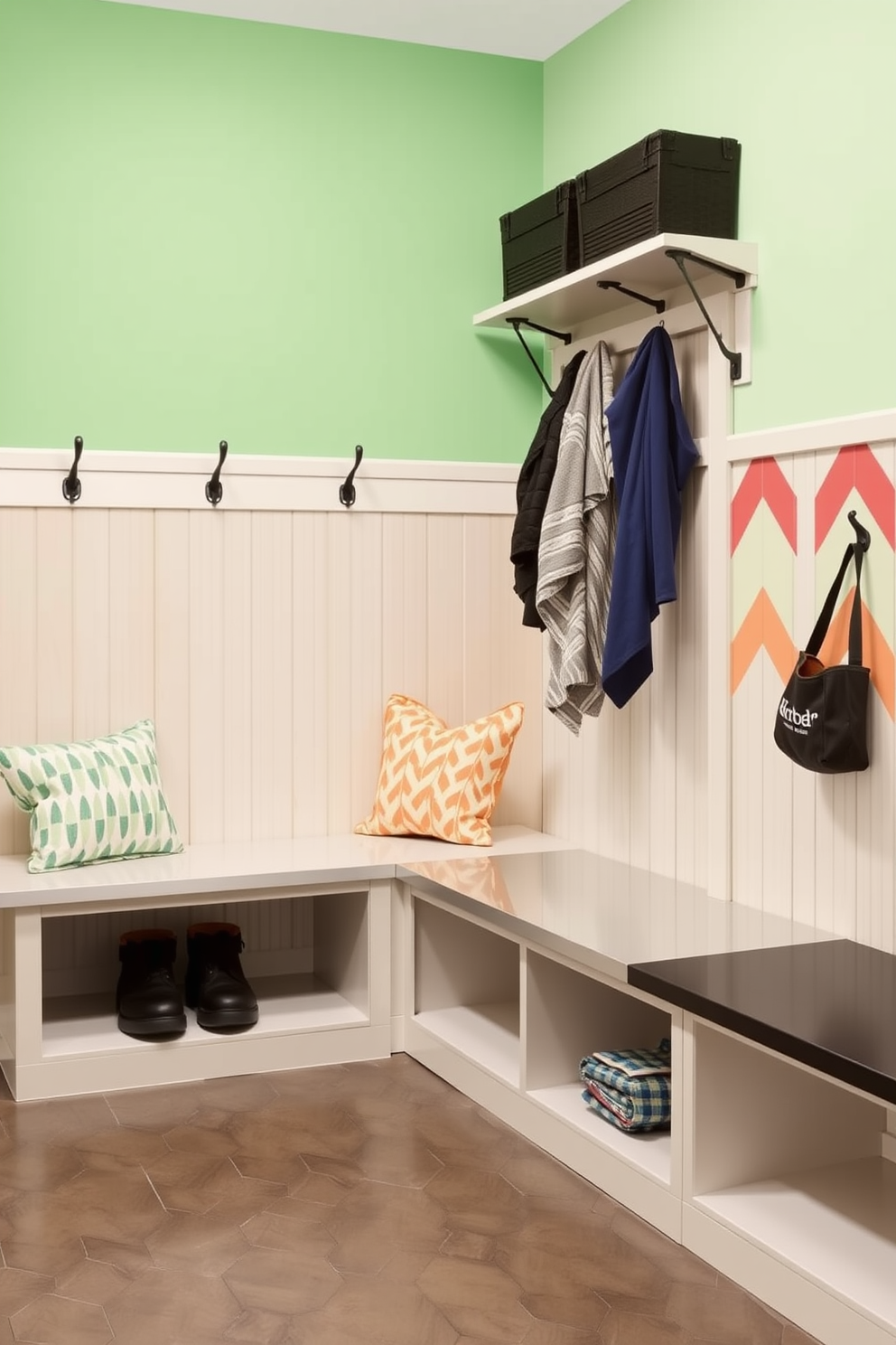 Mudroom Near Garage Design Ideas 11