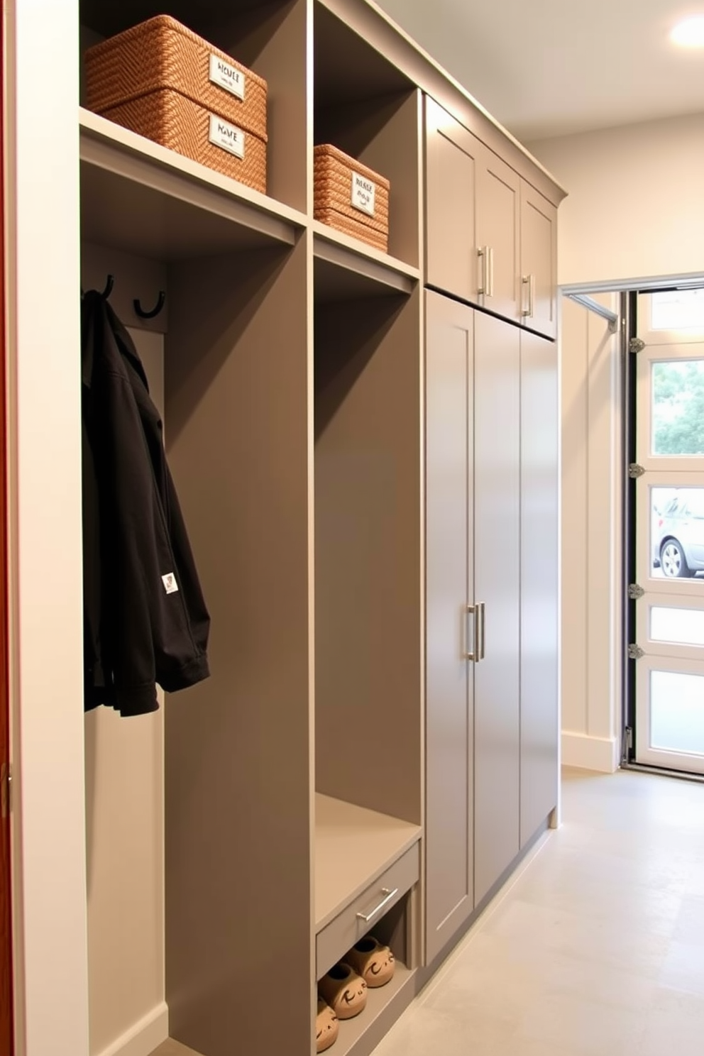 Mudroom Near Garage Design Ideas 15