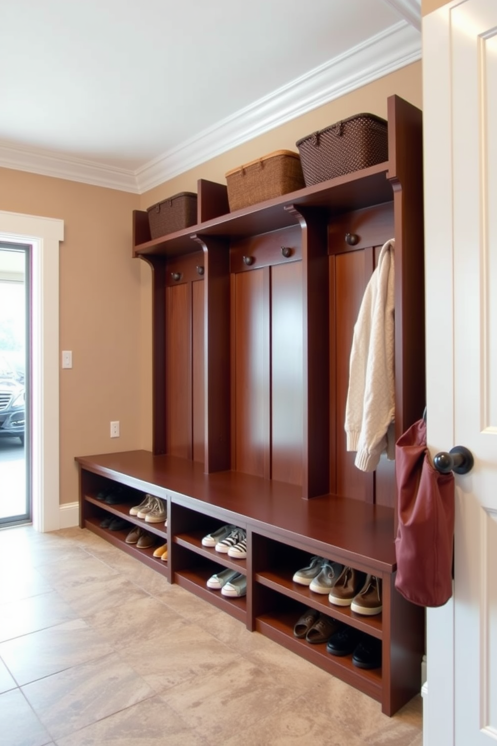 Mudroom Near Garage Design Ideas 2