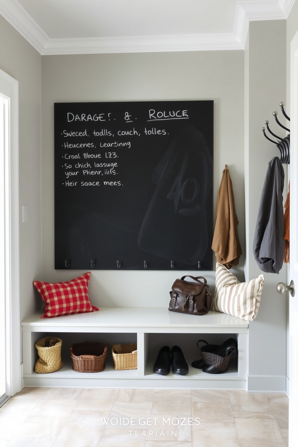 Mudroom Near Garage Design Ideas 20