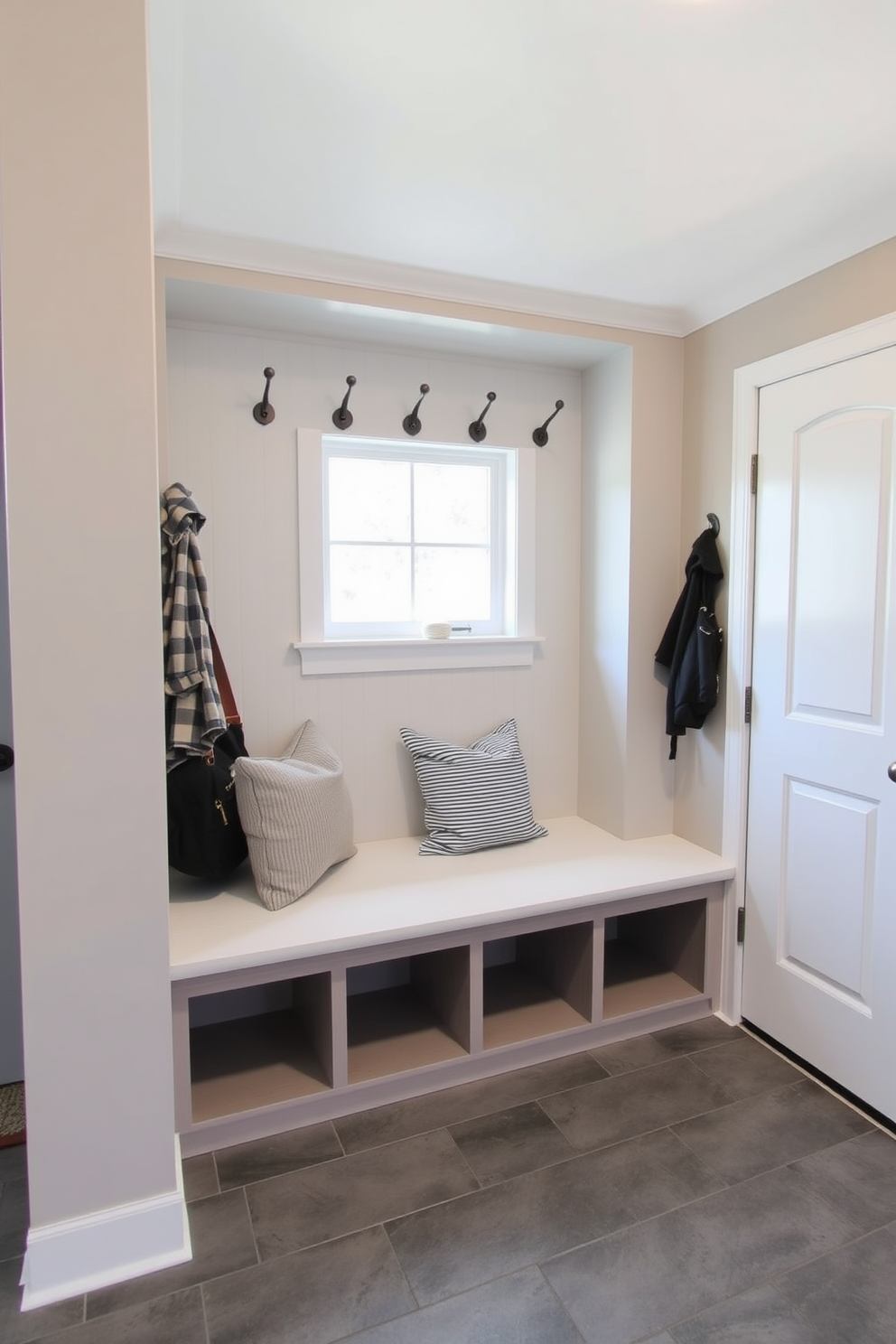 Mudroom Near Garage Design Ideas 27