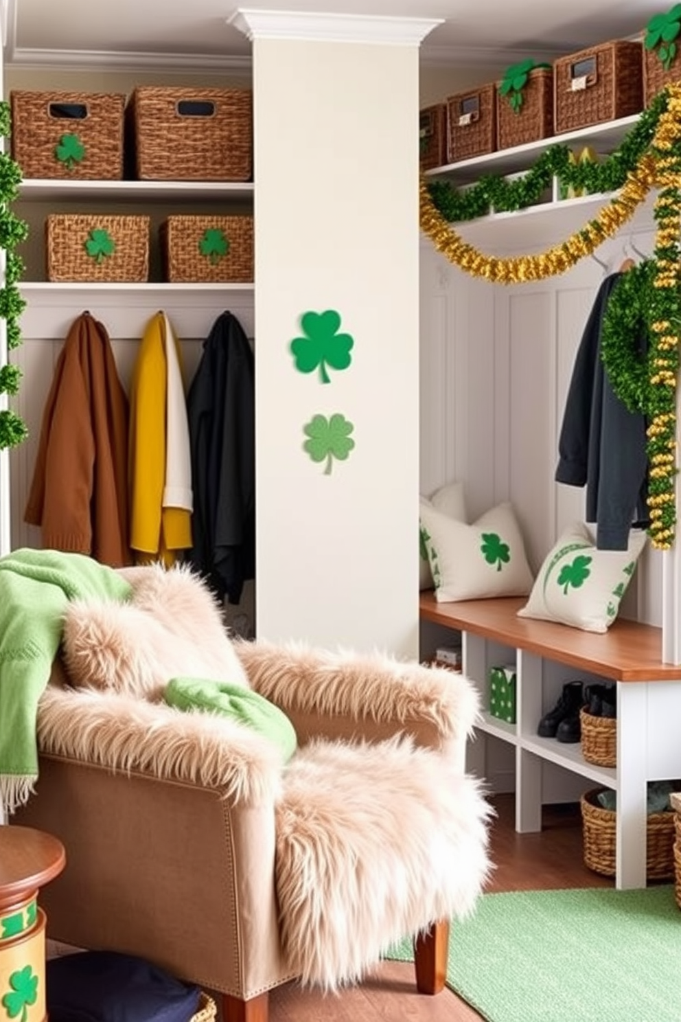 Mudroom St Patricks Day Decorating Ideas 27