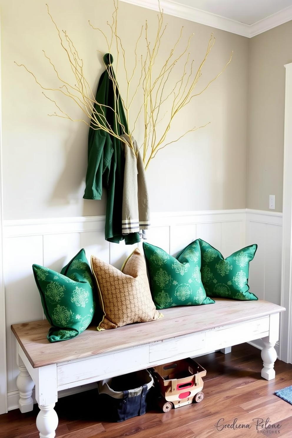 Mudroom St Patricks Day Decorating Ideas 9