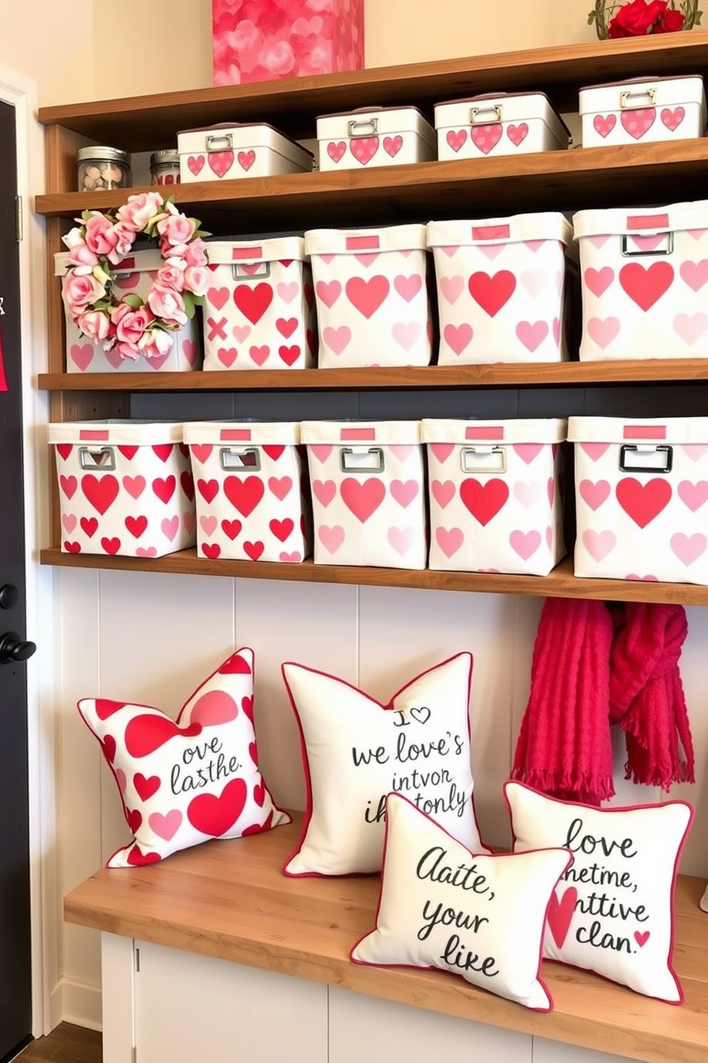 Mudroom Valentines Day Decorating Ideas 13