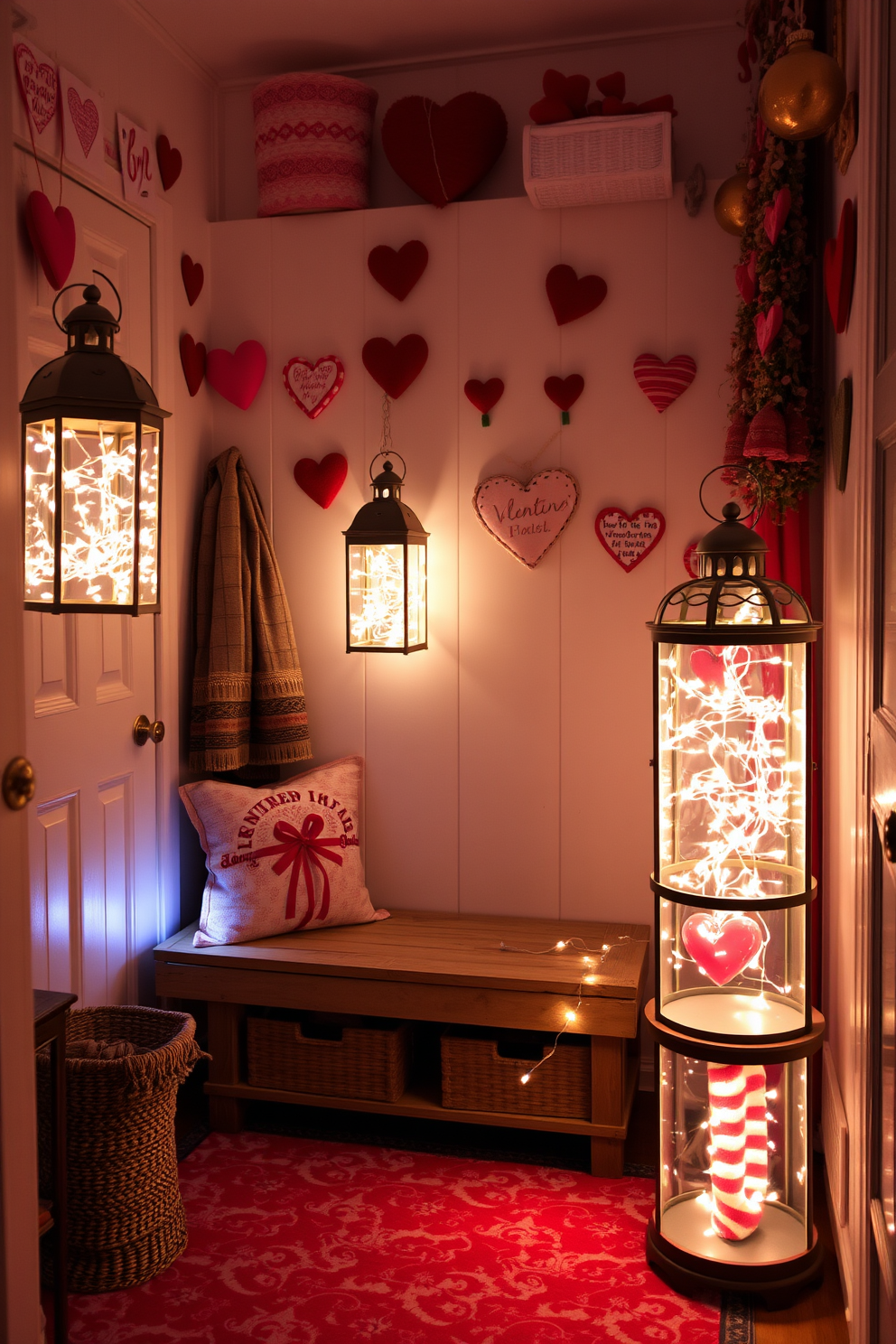 Mudroom Valentines Day Decorating Ideas 16