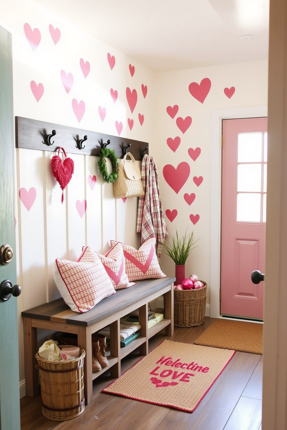 Mudroom Valentines Day Decorating Ideas 24