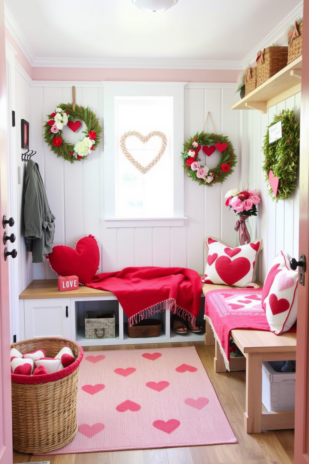 Mudroom Valentines Day Decorating Ideas 26