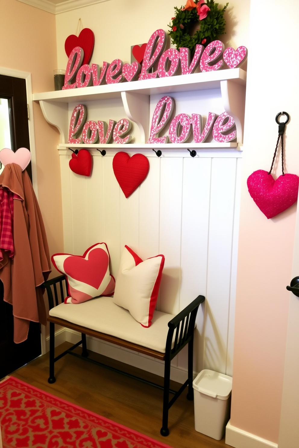 Mudroom Valentines Day Decorating Ideas 3