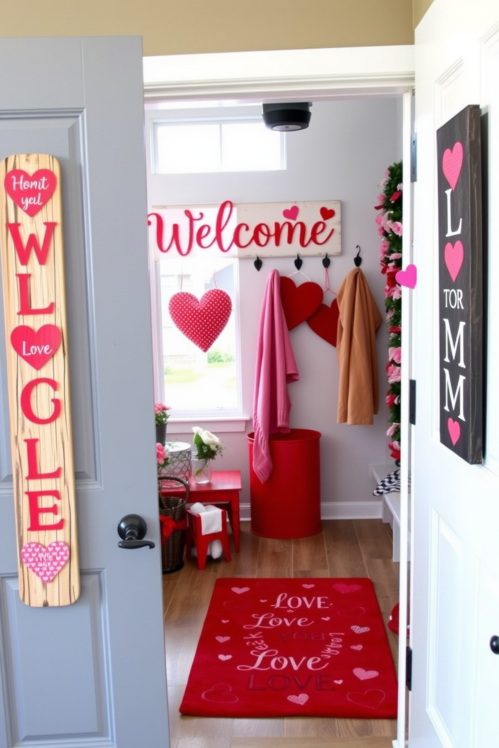 Mudroom Valentines Day Decorating Ideas 30