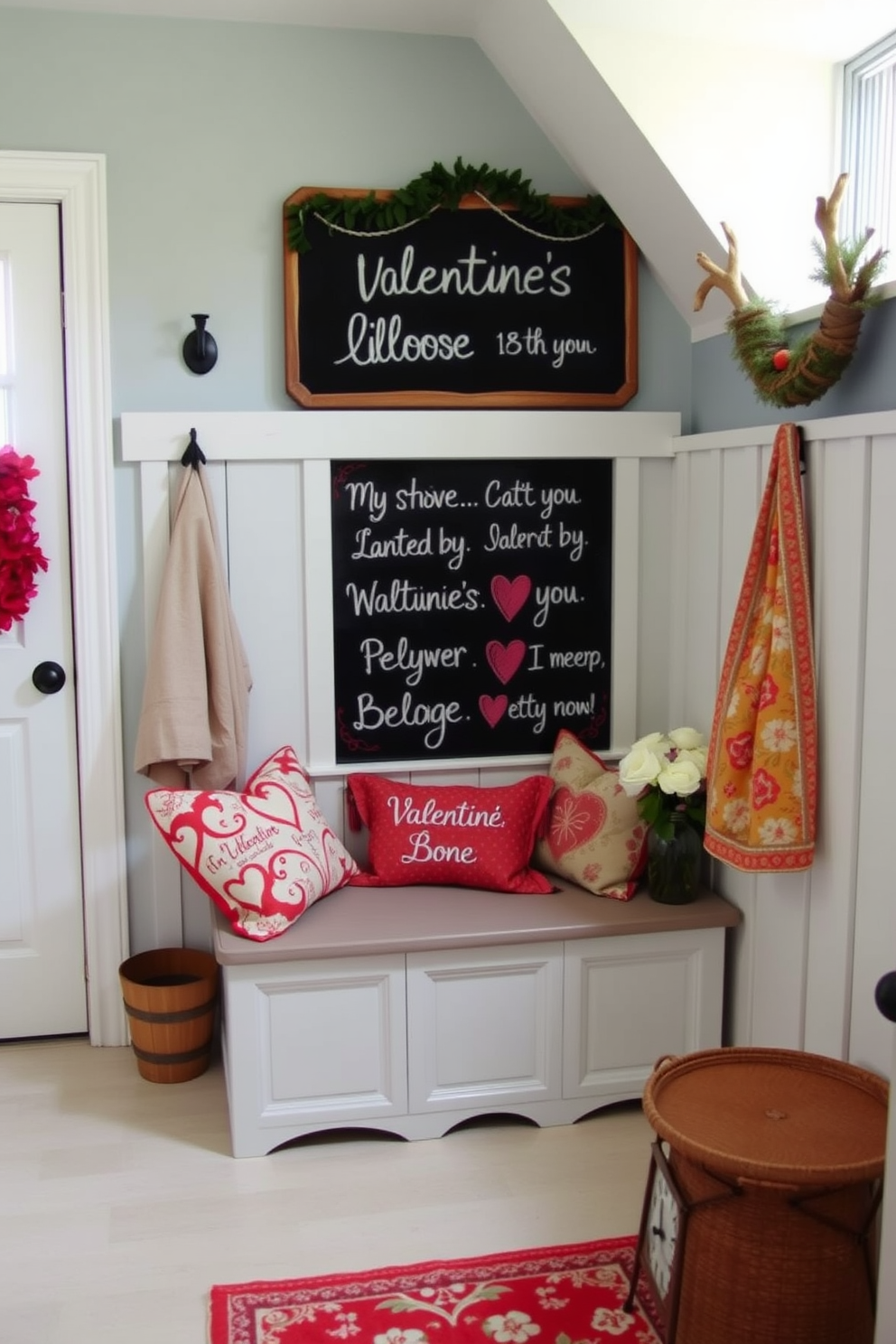 Mudroom Valentines Day Decorating Ideas 7