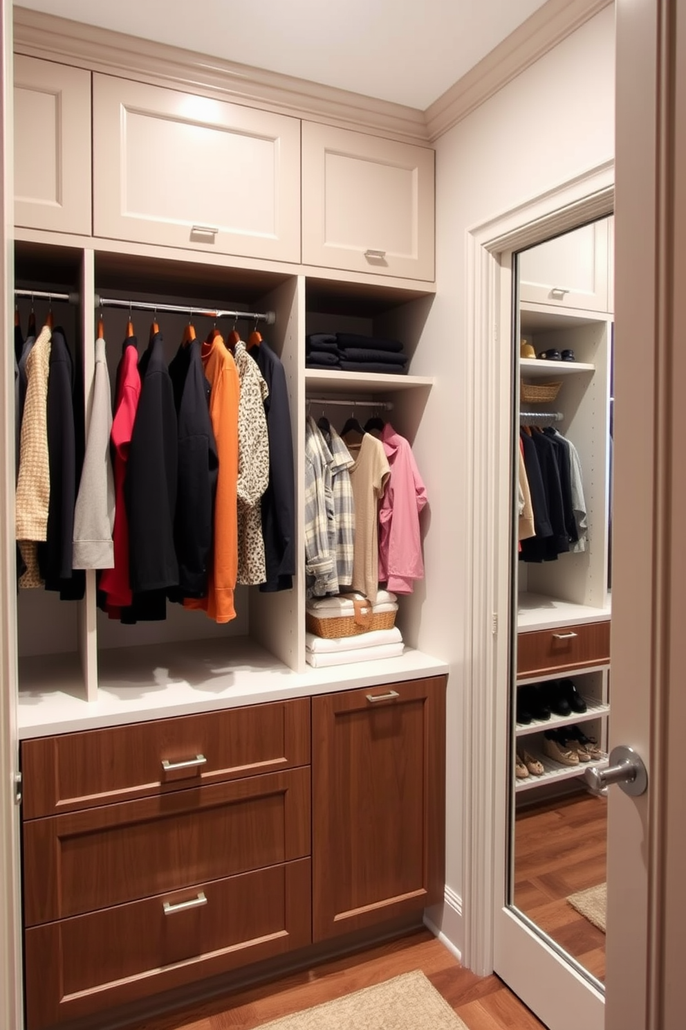 Narrow Walk In Closet Design Ideas 16