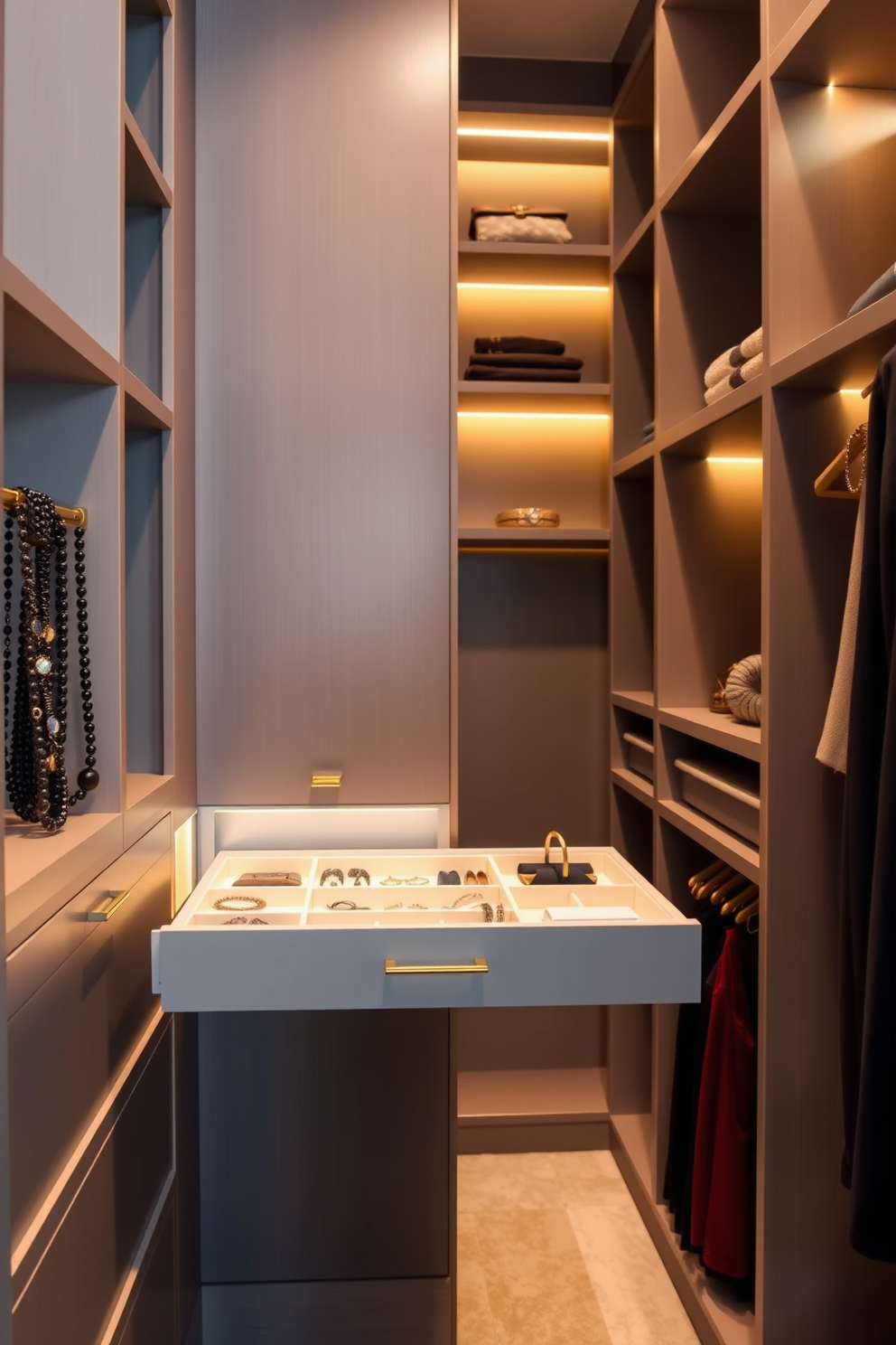 Narrow Walk In Closet Design Ideas 19