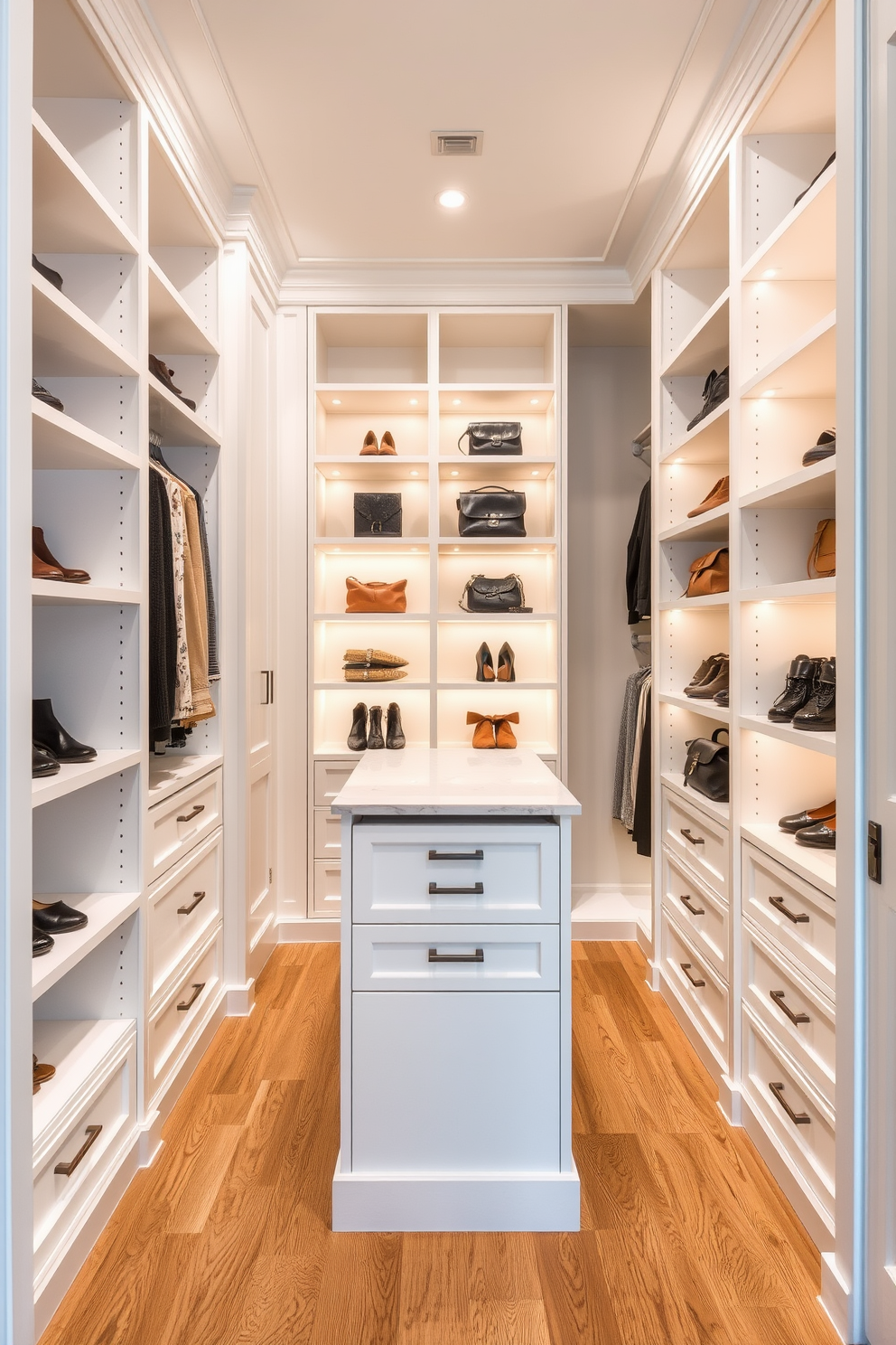 Narrow Walk In Closet Design Ideas 22