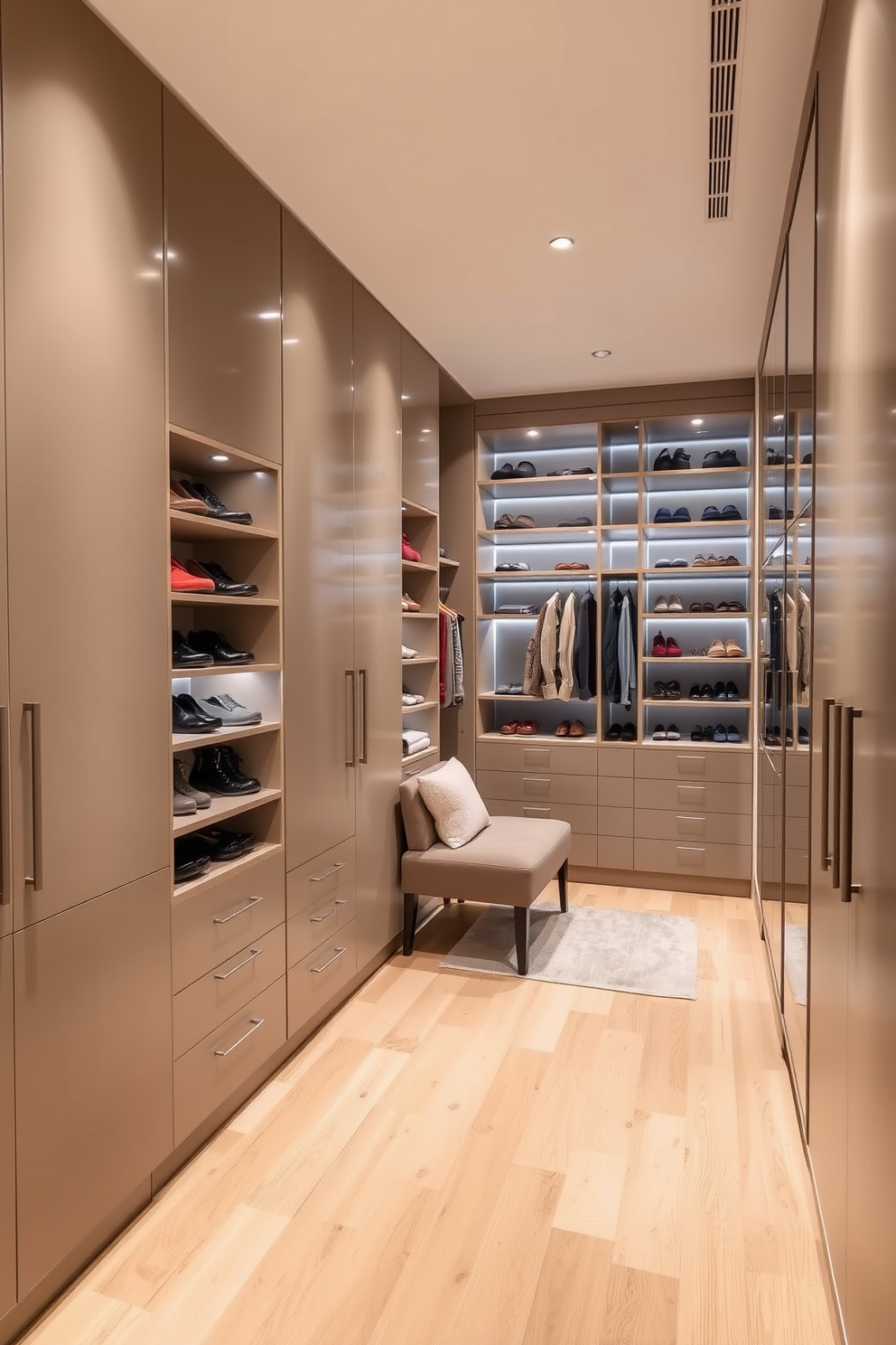 Narrow Walk In Closet Design Ideas 4