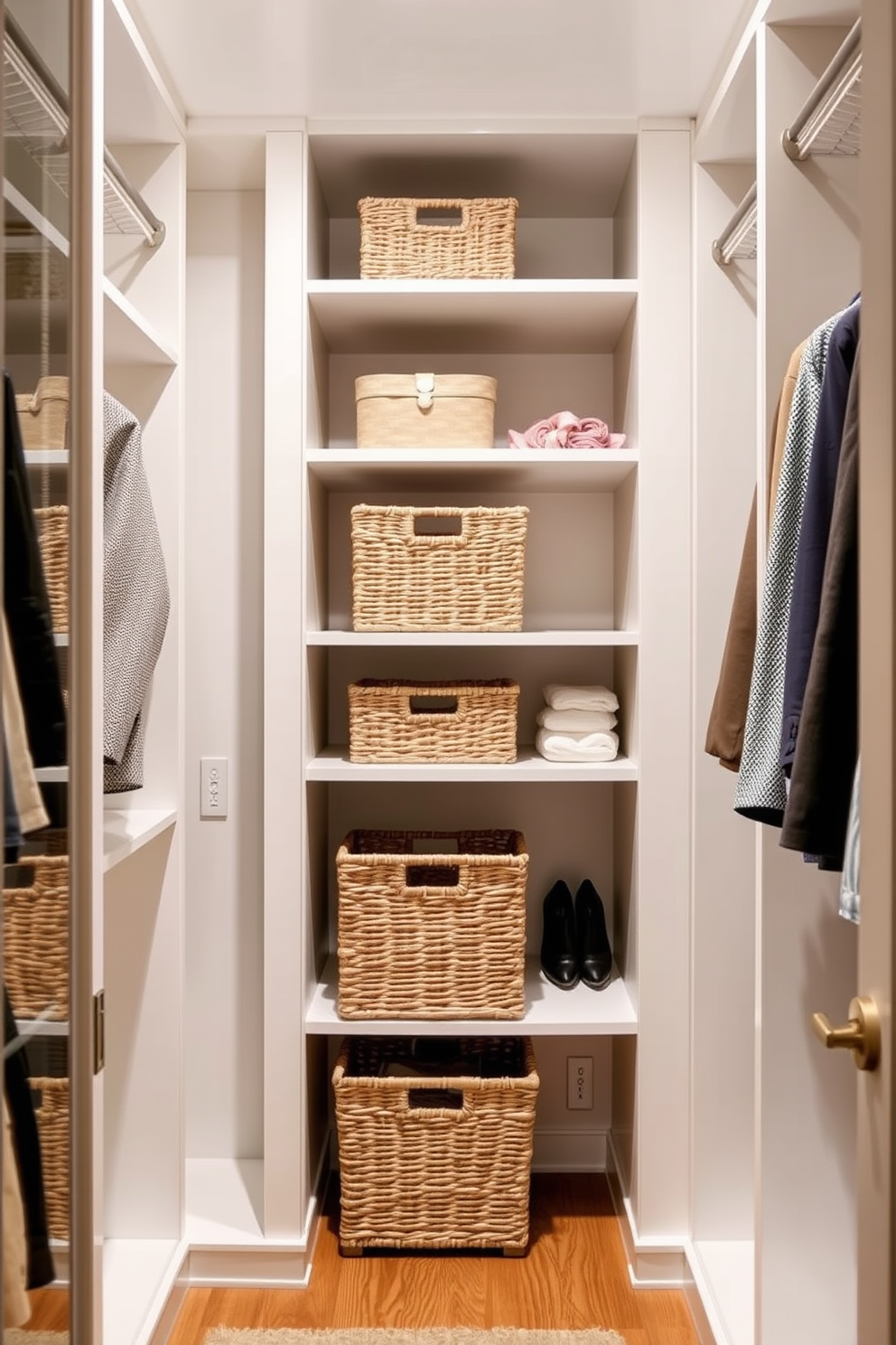 Narrow Walk In Closet Design Ideas 8