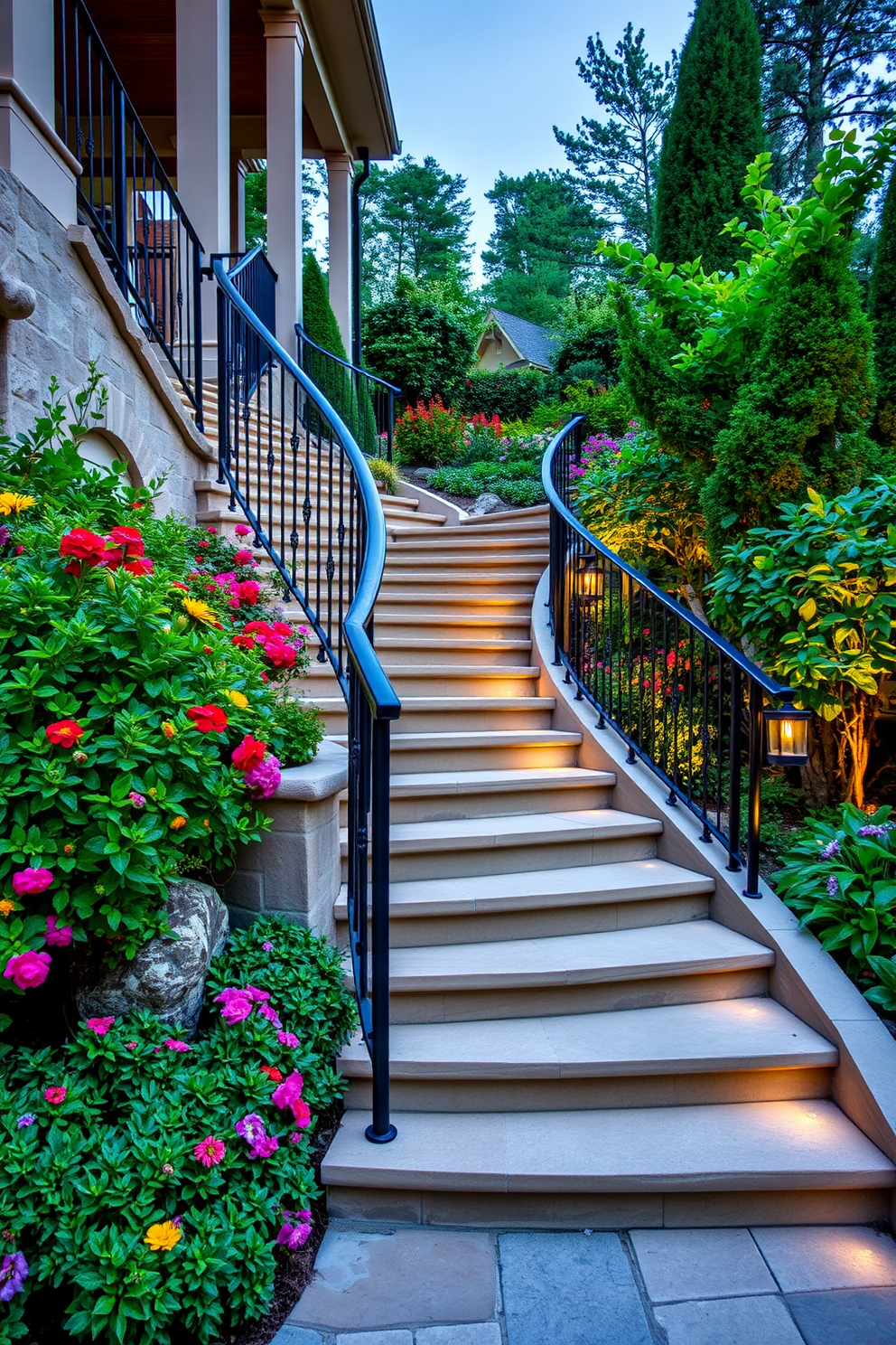 Outdoor Staircase Design Ideas 25