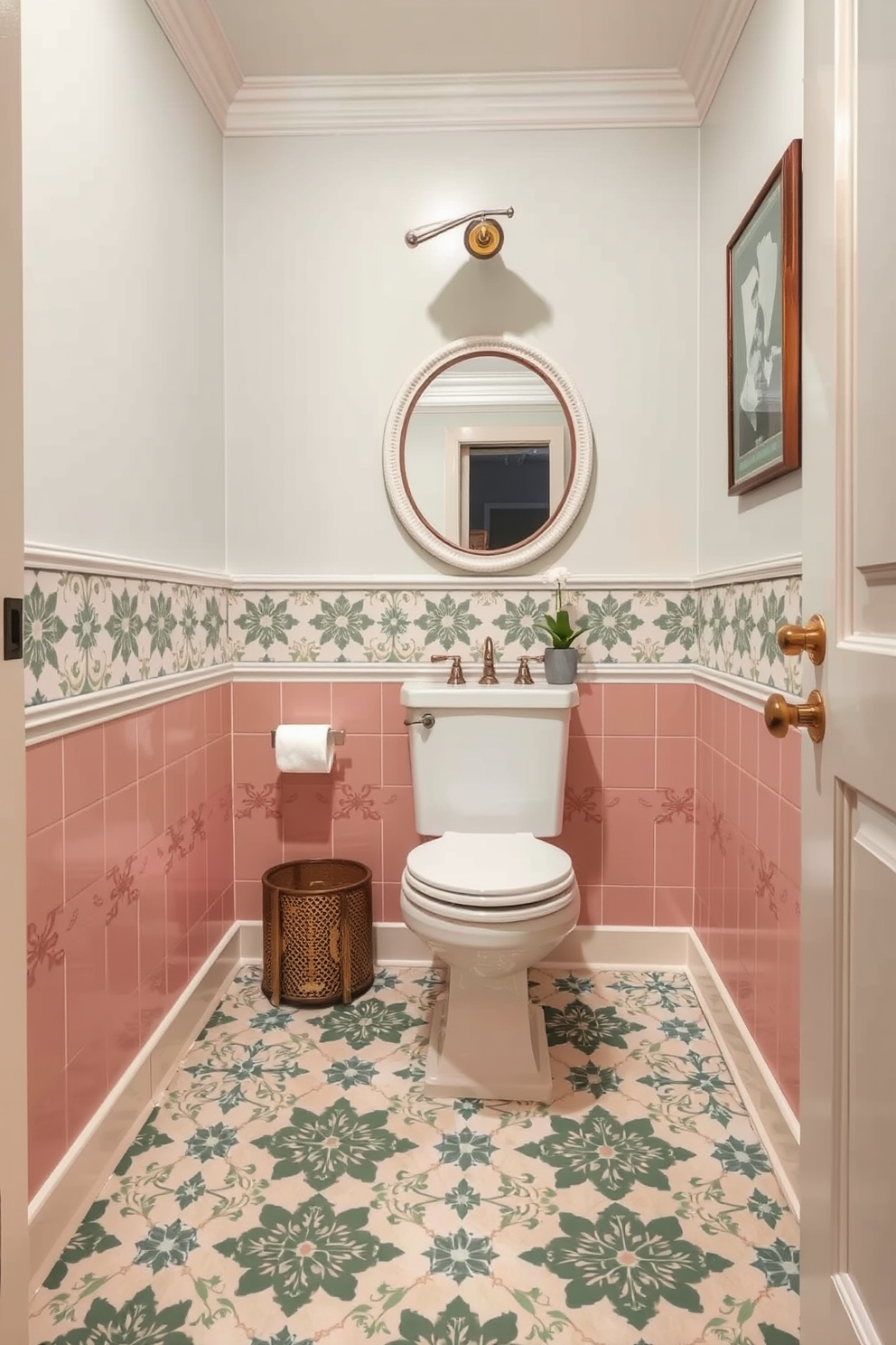 Powder Room Floor Tile Design Ideas 11