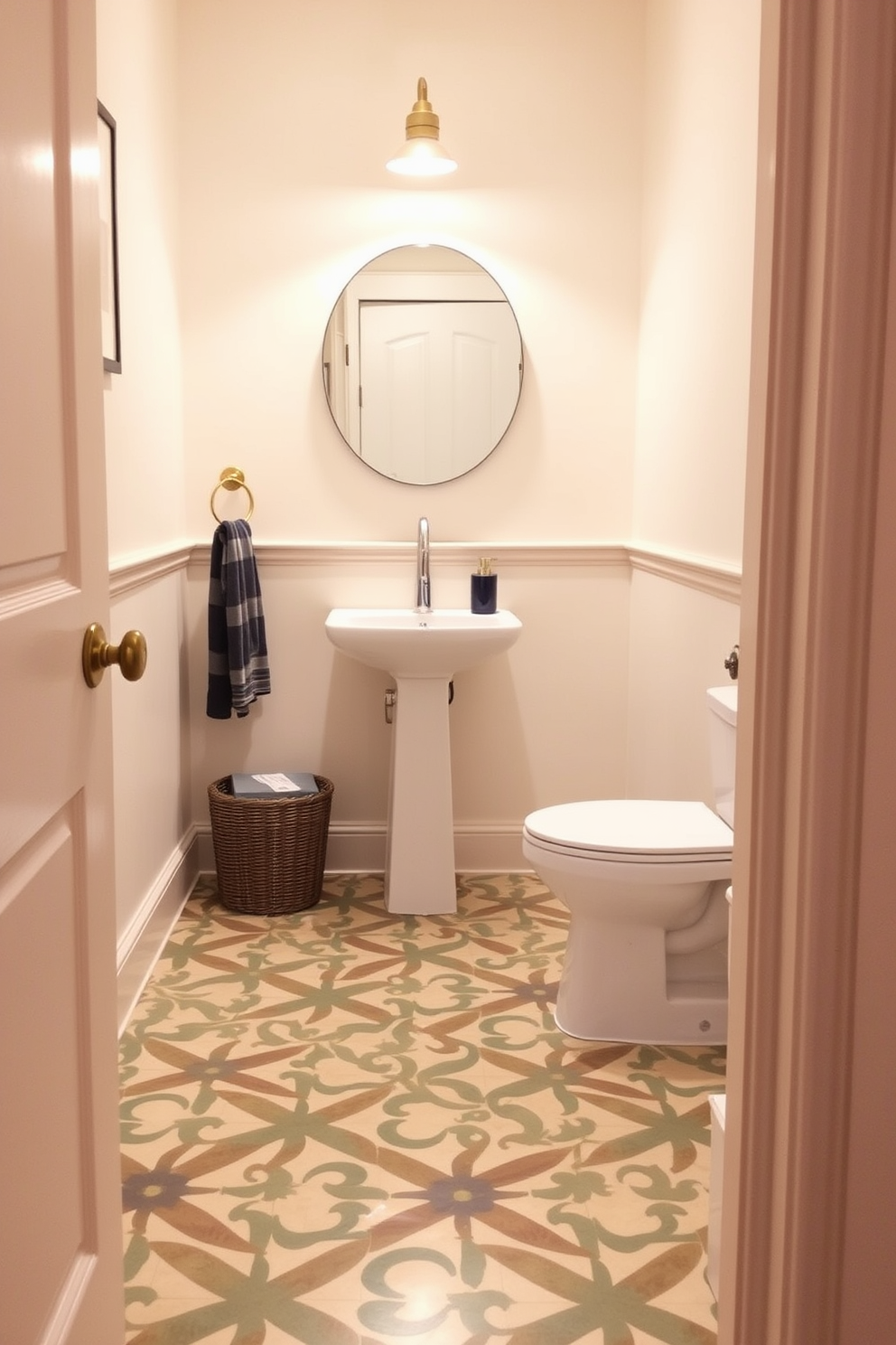 Powder Room Floor Tile Design Ideas 22