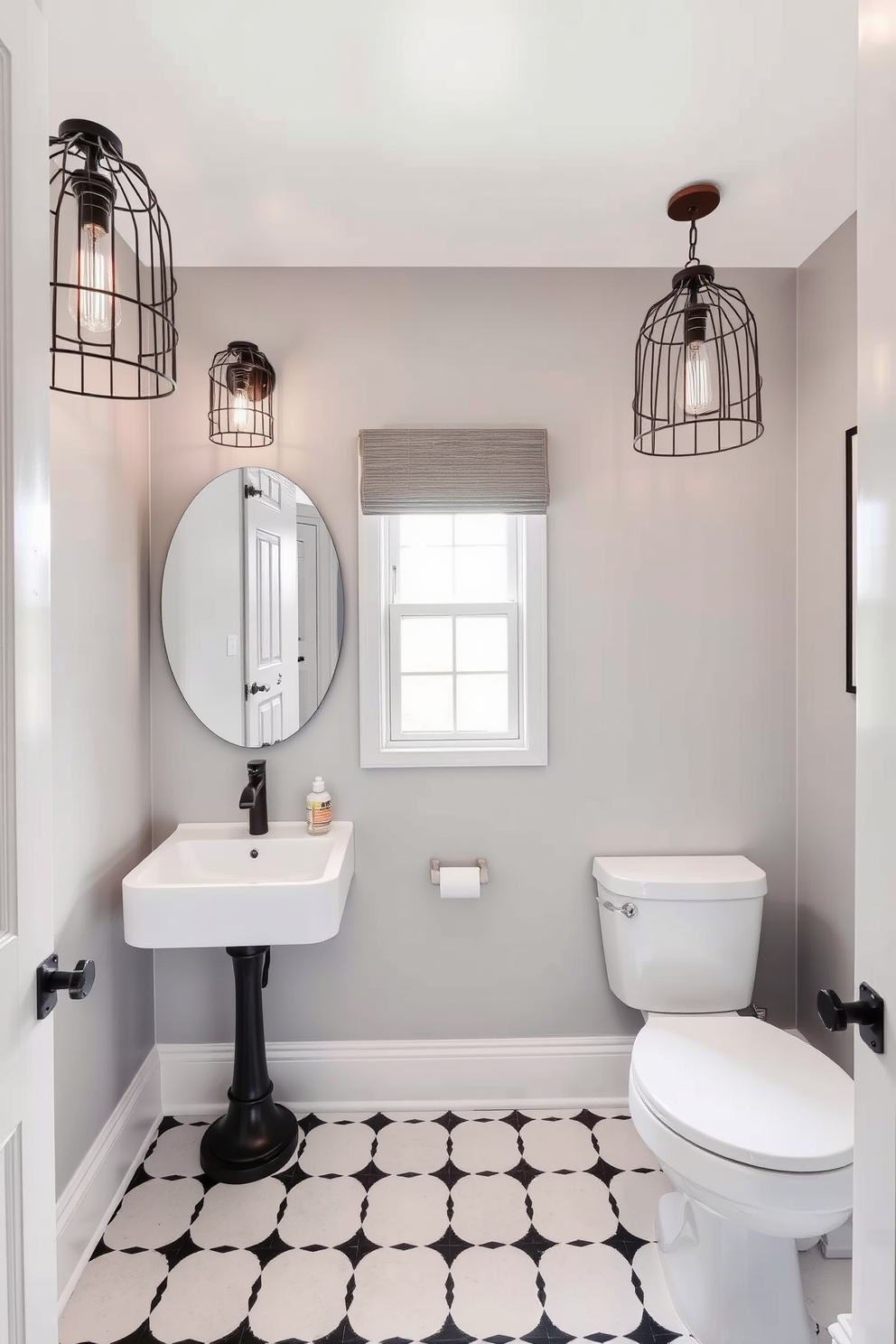 Powder Room Lighting Design Ideas 16