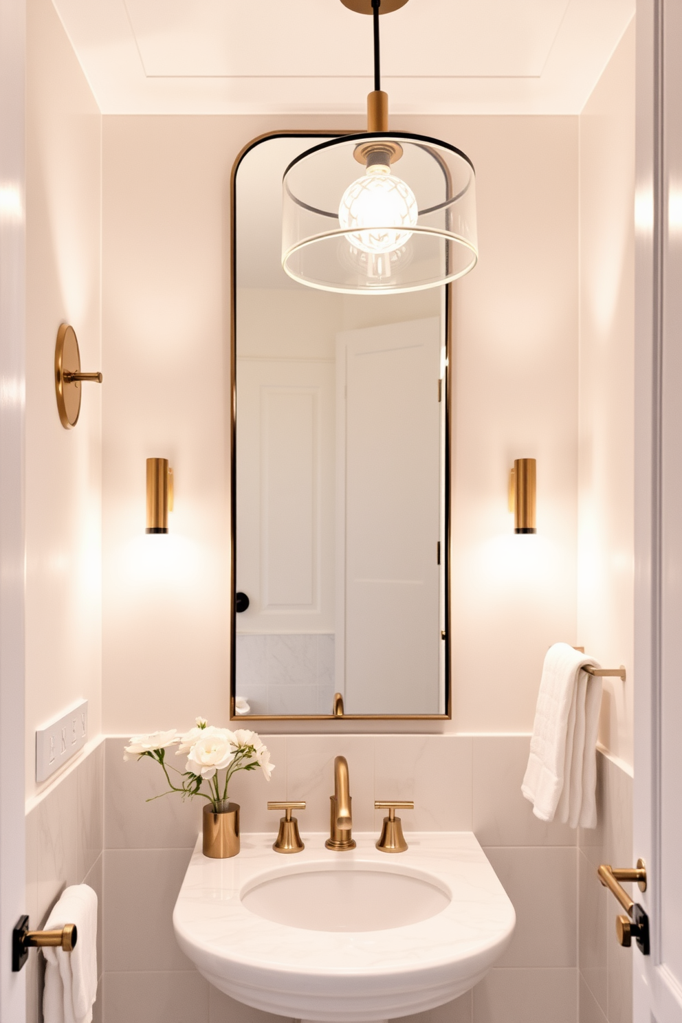 Powder Room Lighting Design Ideas 21