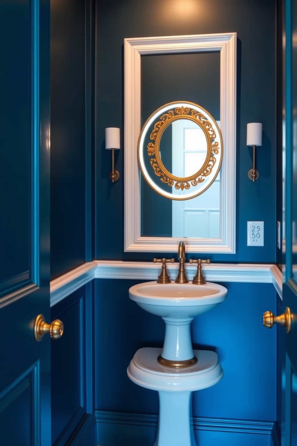 Powder Room Paint Color Design Ideas 8