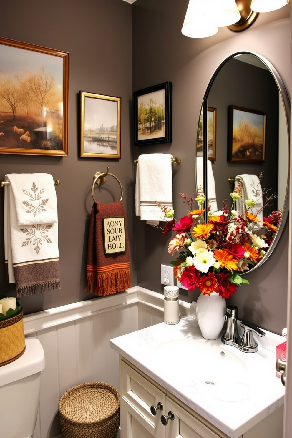 Powder Room Wall Decor Design Ideas 22