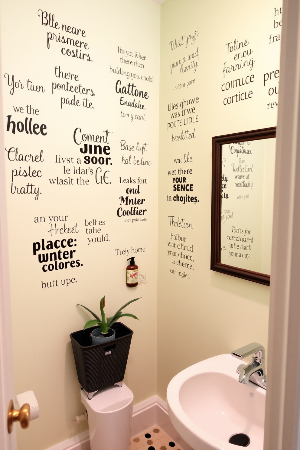 Powder Room Wall Decor Design Ideas 8