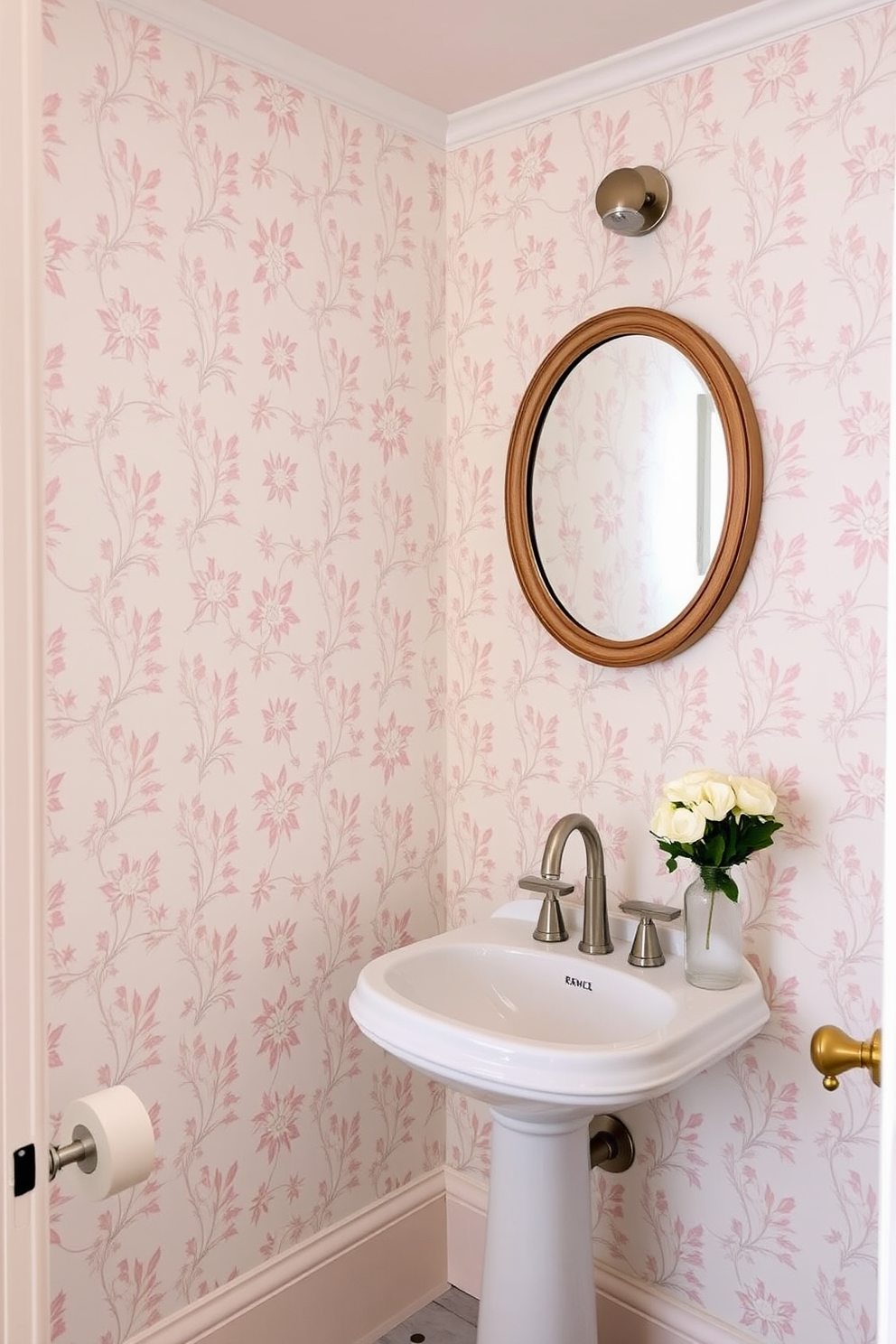 Powder Room Wallpaper Design Ideas 13