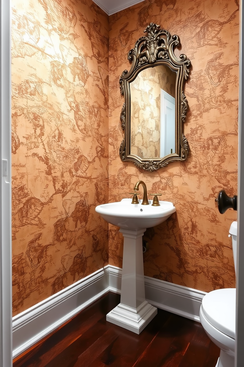 Powder Room Wallpaper Design Ideas 30